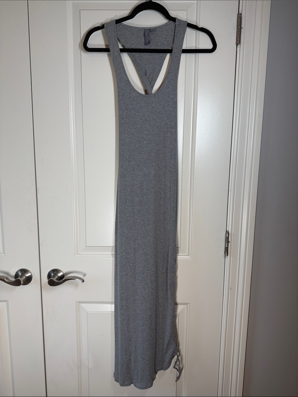 Sweaty Betty Light Gray Racerback Maxi Dress